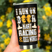 go kart racing tumbler