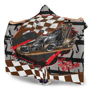 Dirt Racing Non Wing Hooded Blanket