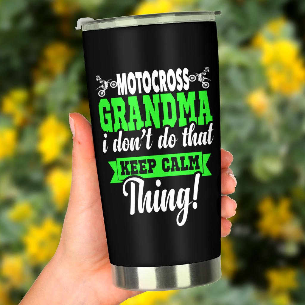 motocross grandma tumbler