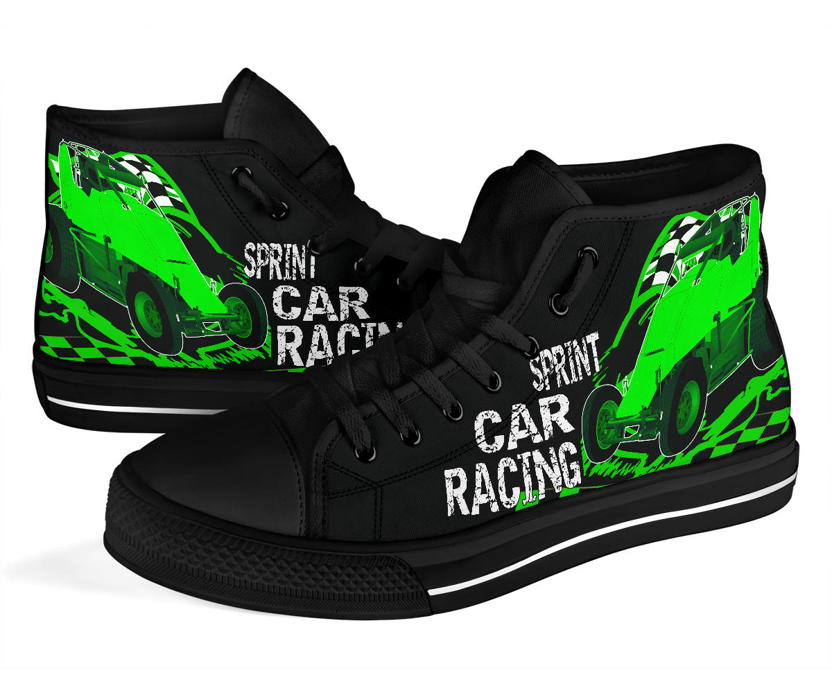 Sprint Car Racing Non Wing High Top Shoes