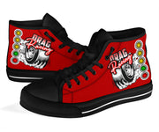 Drag Racing High Top Shoes red