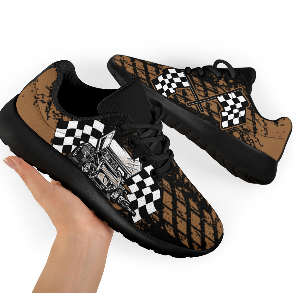 Dirt Racing Muddy Sprint Car Sneakers Black