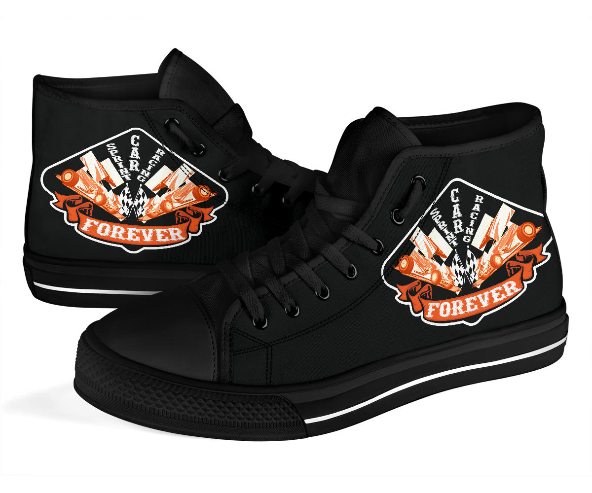 Sprint Car Racing High Top Shoes