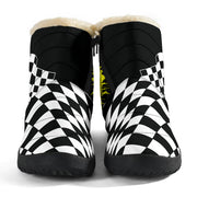 Dirt Racing Heart Cozy Winter Boots