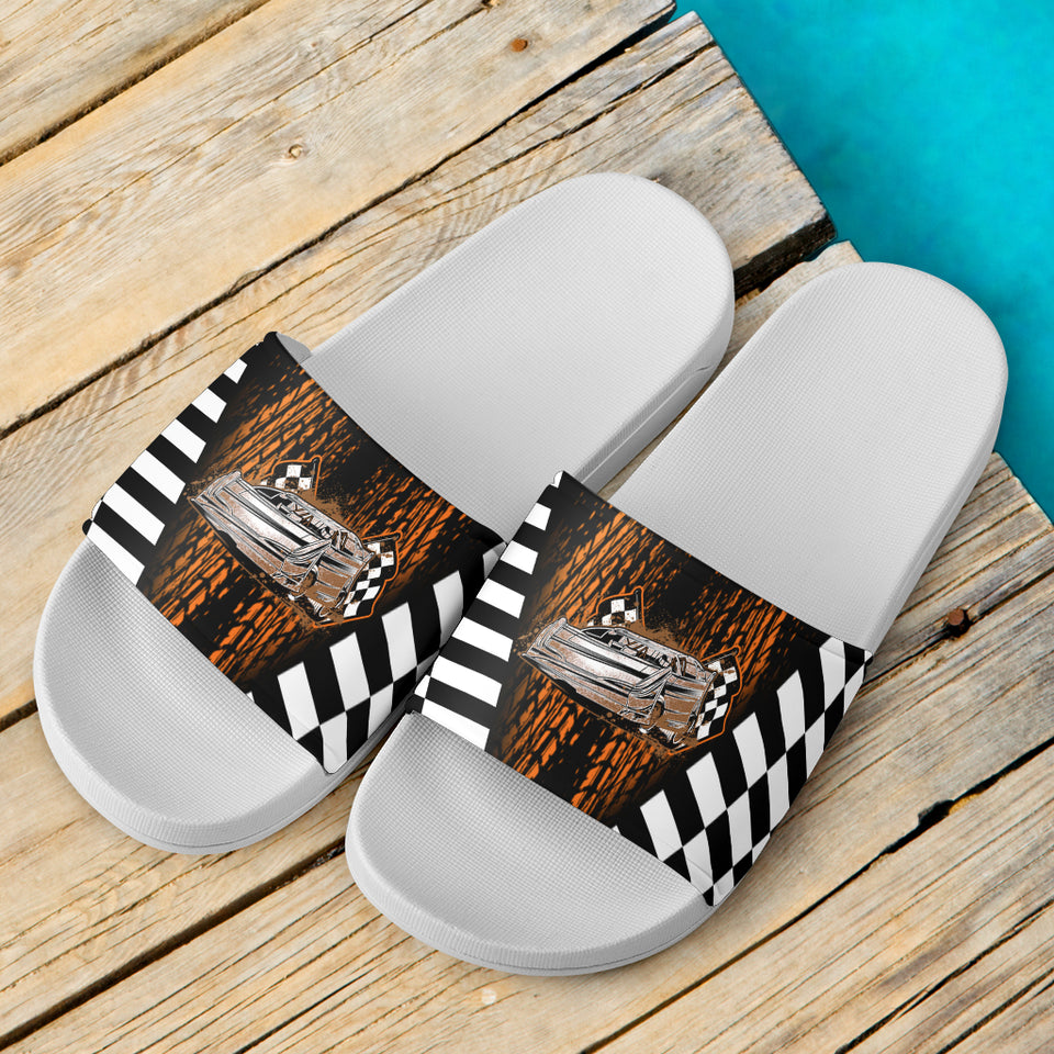 Dirt Racing Modified Slide Sandals Carolina Blue