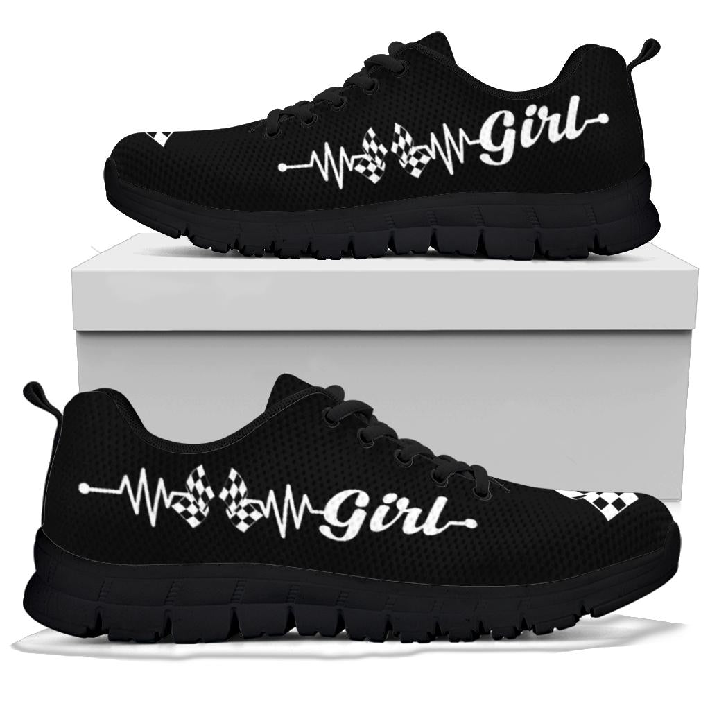 Racing Girl Heartbeat Running Sneakers