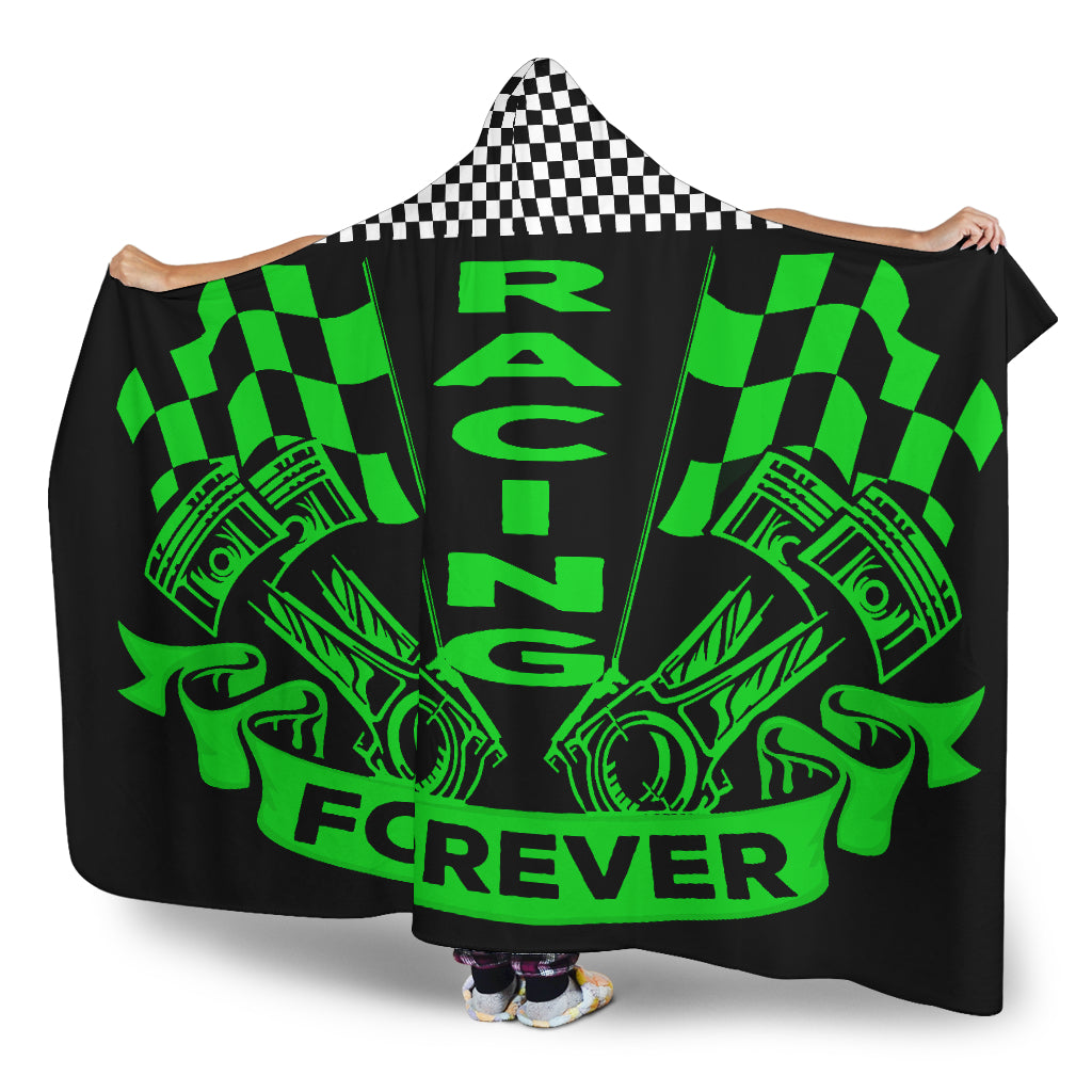 Racing Forever Hooded Blanket