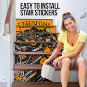 Motocross Stair Stickers
