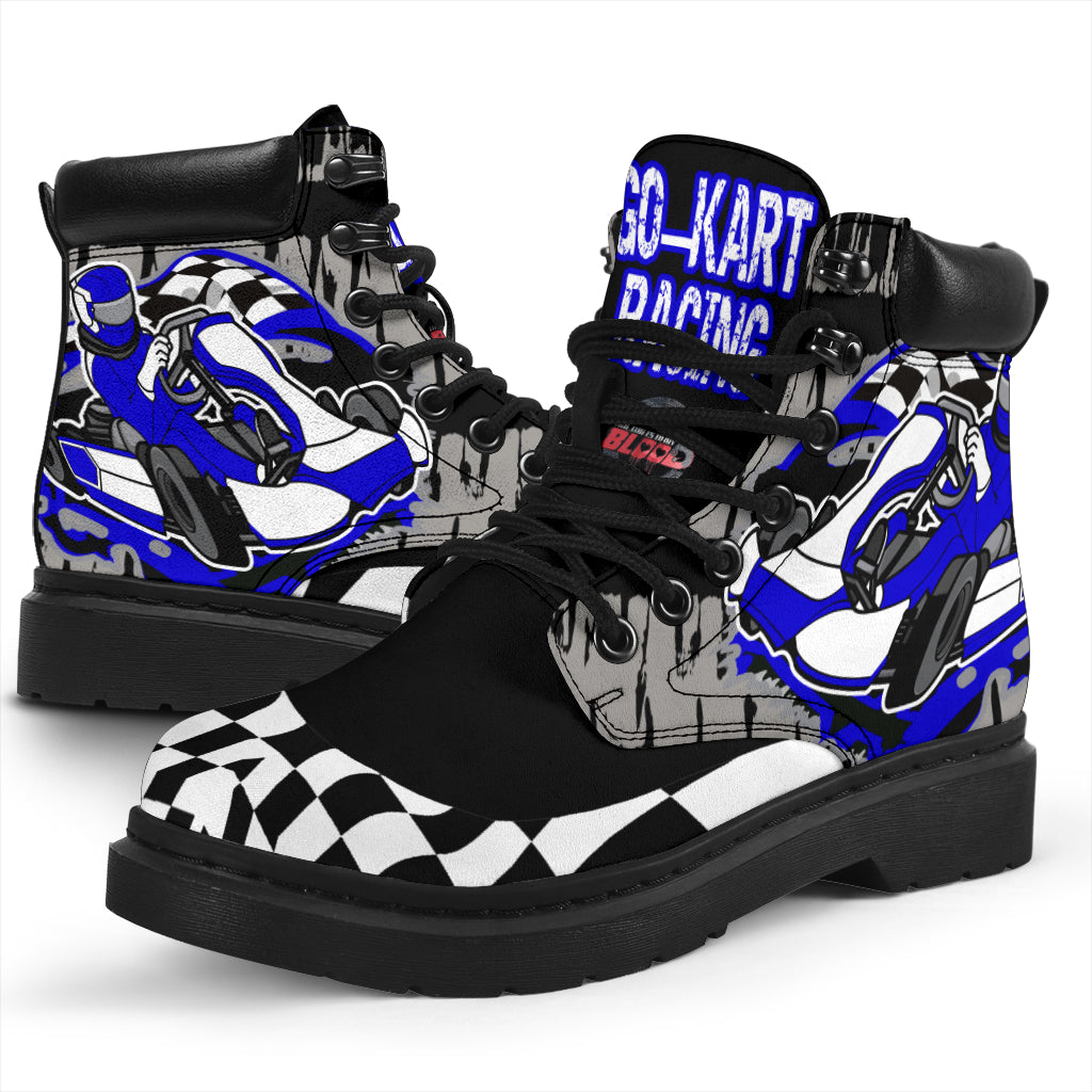 Go-kart racing all-season boots