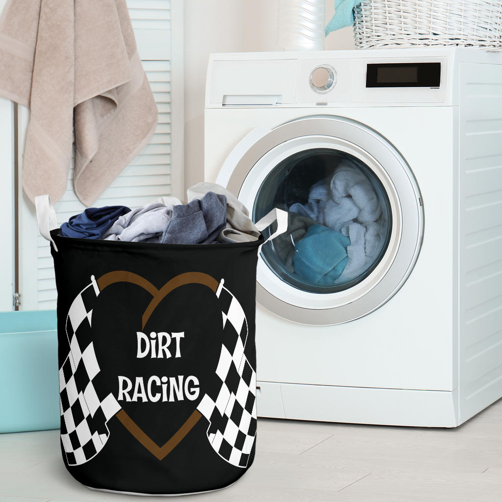 Dirt Racing Laundry Basket