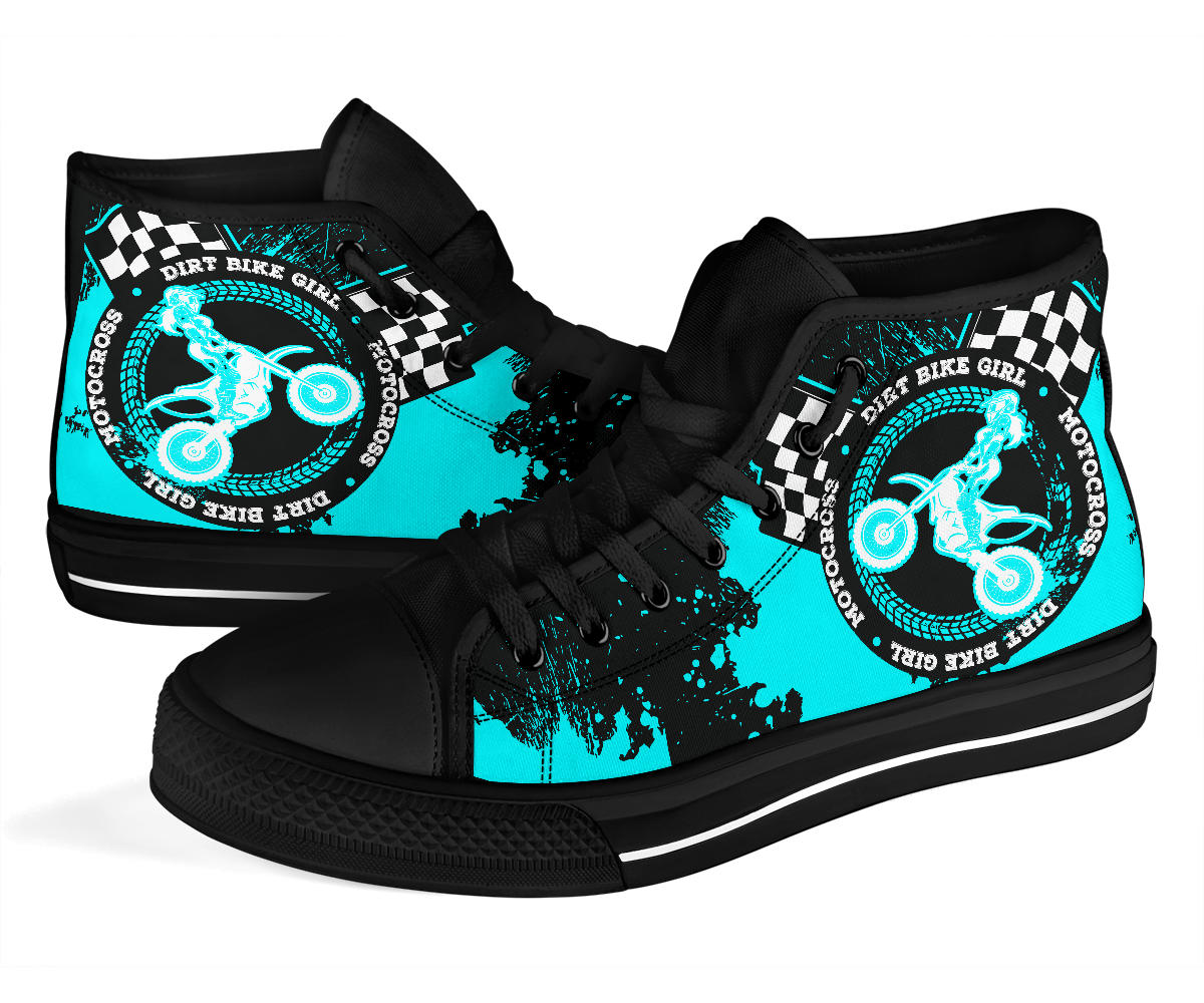 Dirt Bike Girl High Top Shoes