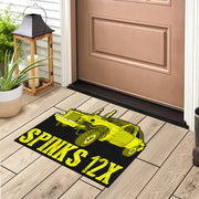 Custom Shaped Demolition Derby Door Mat