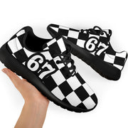 Custom Racing Sneakers Checkered Flag