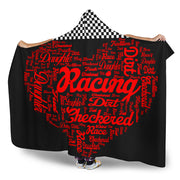 Dirt track racing Daughter heart hooded blanket