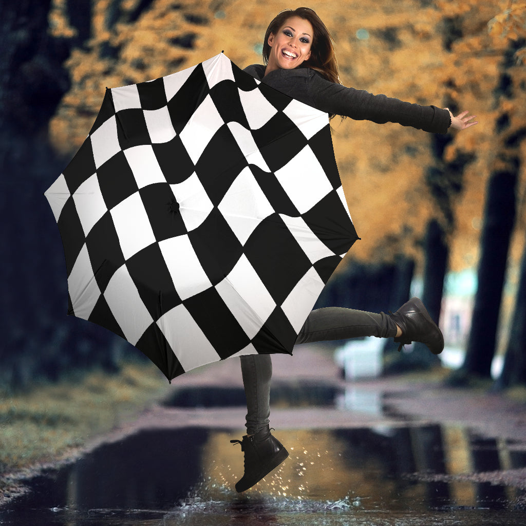 Racing Checkered Flag Umbrella