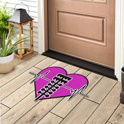 Custom Drag Racing Heartbeat Door Mat