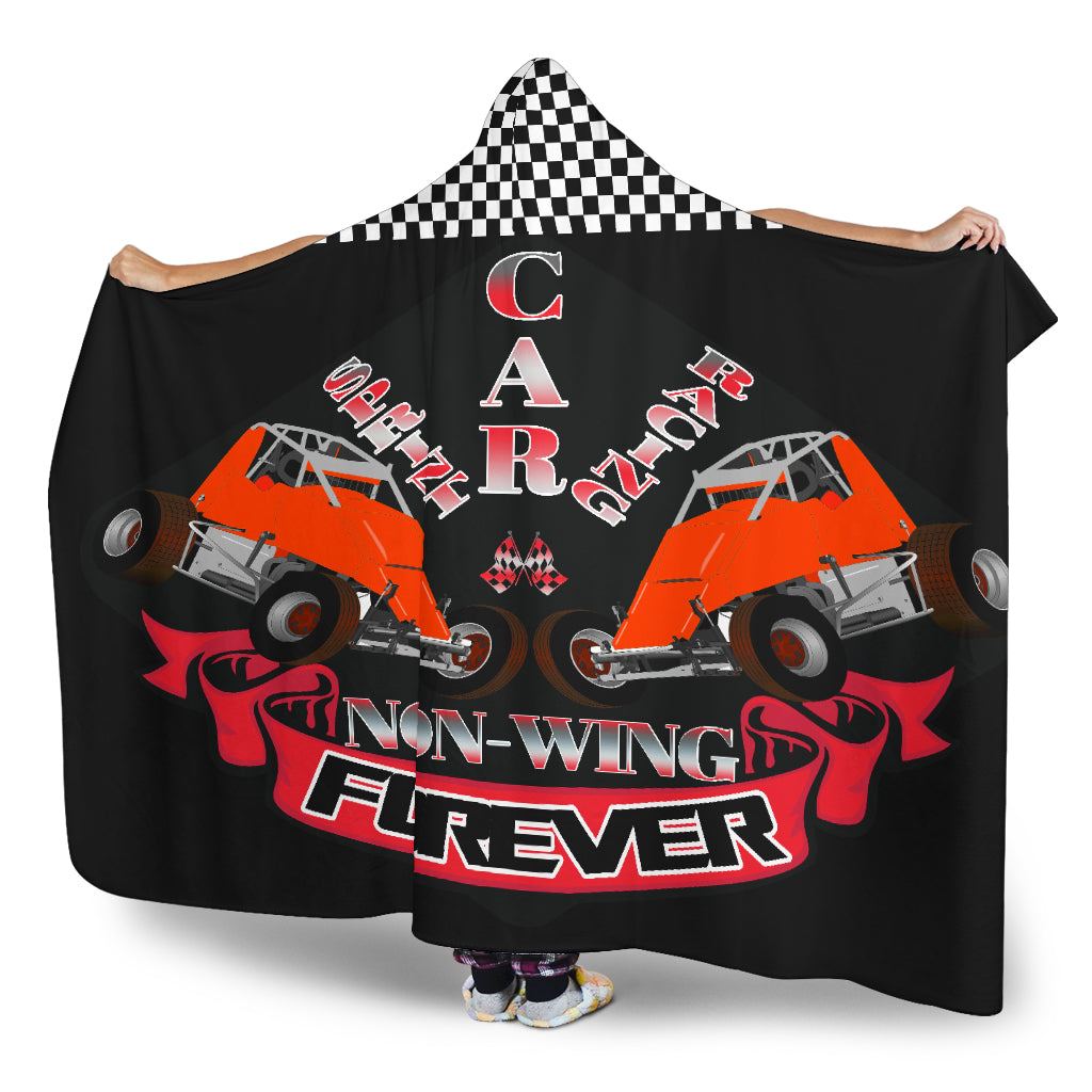 Sprint Car Racing Forever Non-Wing Hooded Blanket