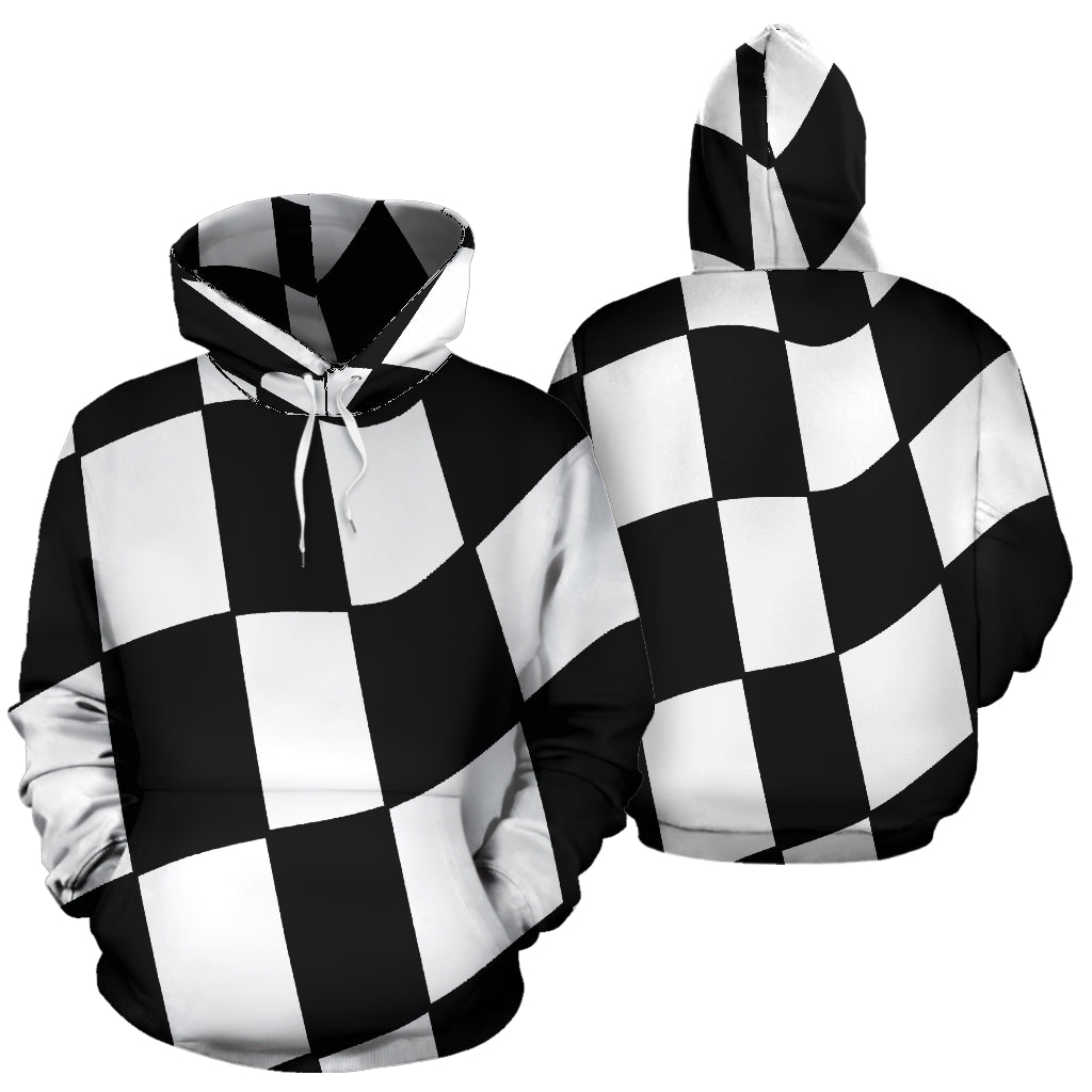 racing checkered flag hoodie