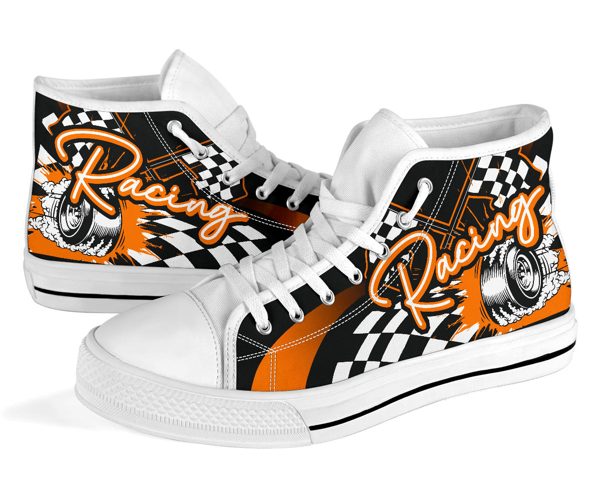 Racing High Top Shoes orange