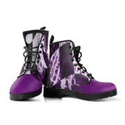 Racing Checkered Boots Purple