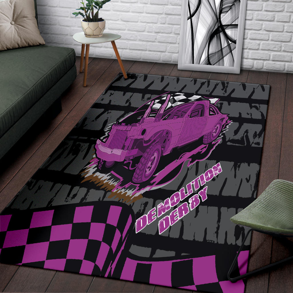 Demolition Derby Rug