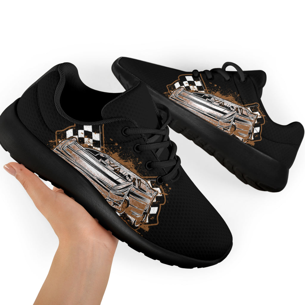 Dirt Racing Muddy Late Model Sneakers Black