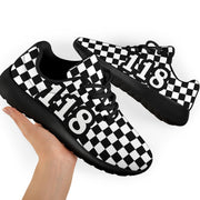 Custom Racing Checkered Flag Sneakers