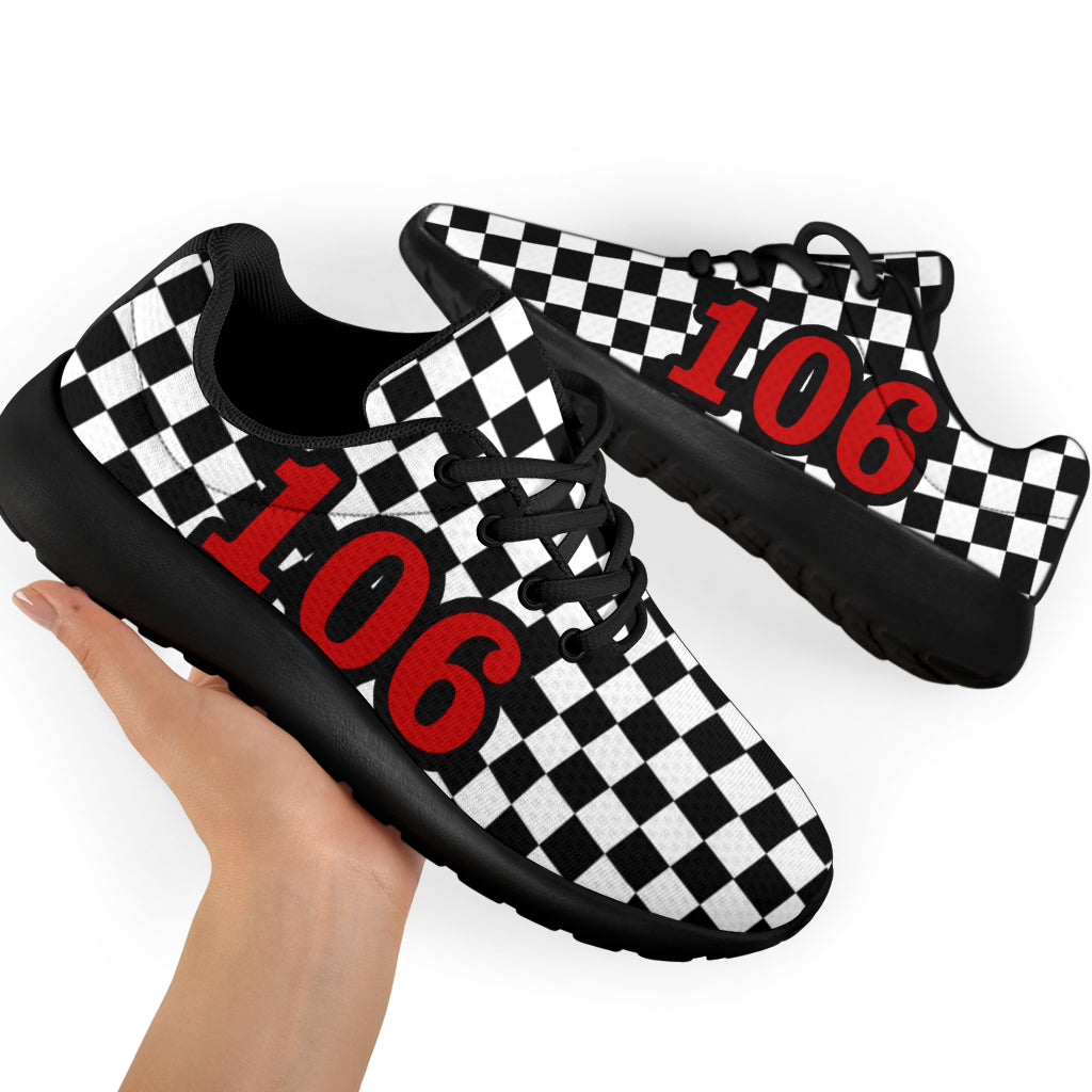 racing checkered shoes