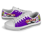 Drag Racing Low Top Shoes purple