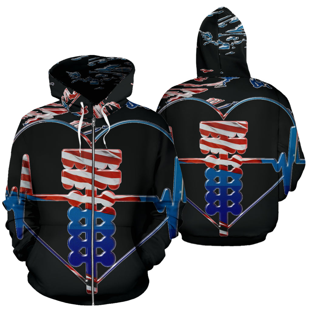 Drag Racing Zip Up Hoodie