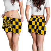 Racing Mom Checkered Shorts