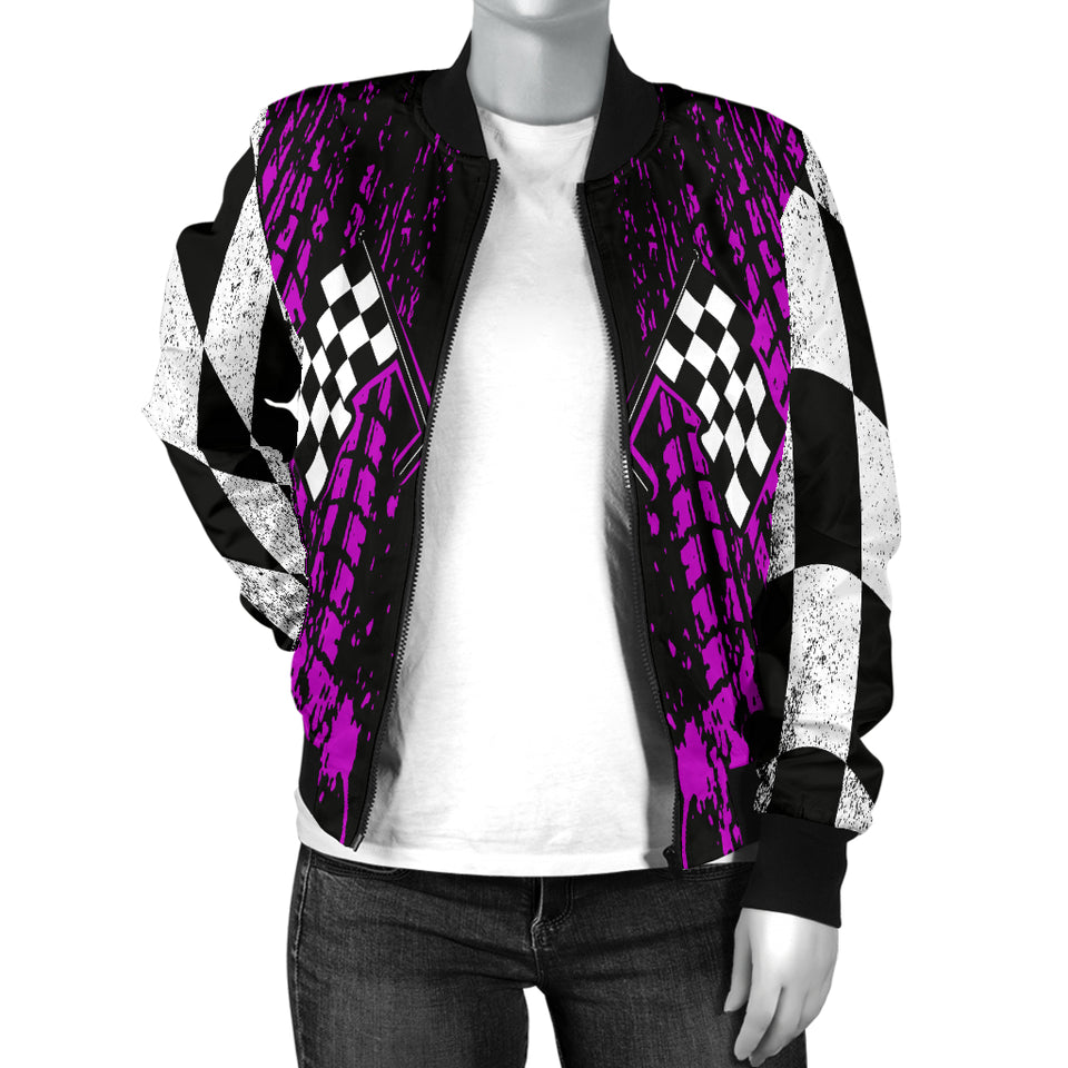 Dirt Racing Women's Bomber Jacket RBPi