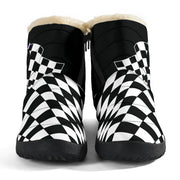 Racing Heart Cozy Winter Boots