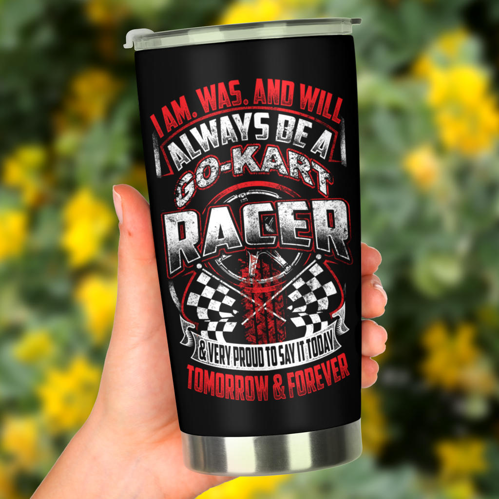 go kart racing tumbler