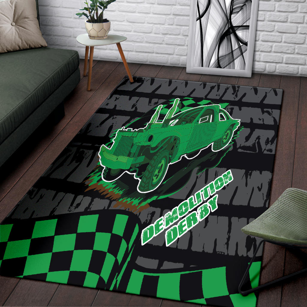 Demolition Derby Rug