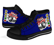 Drag Racing High Top Shoes blue