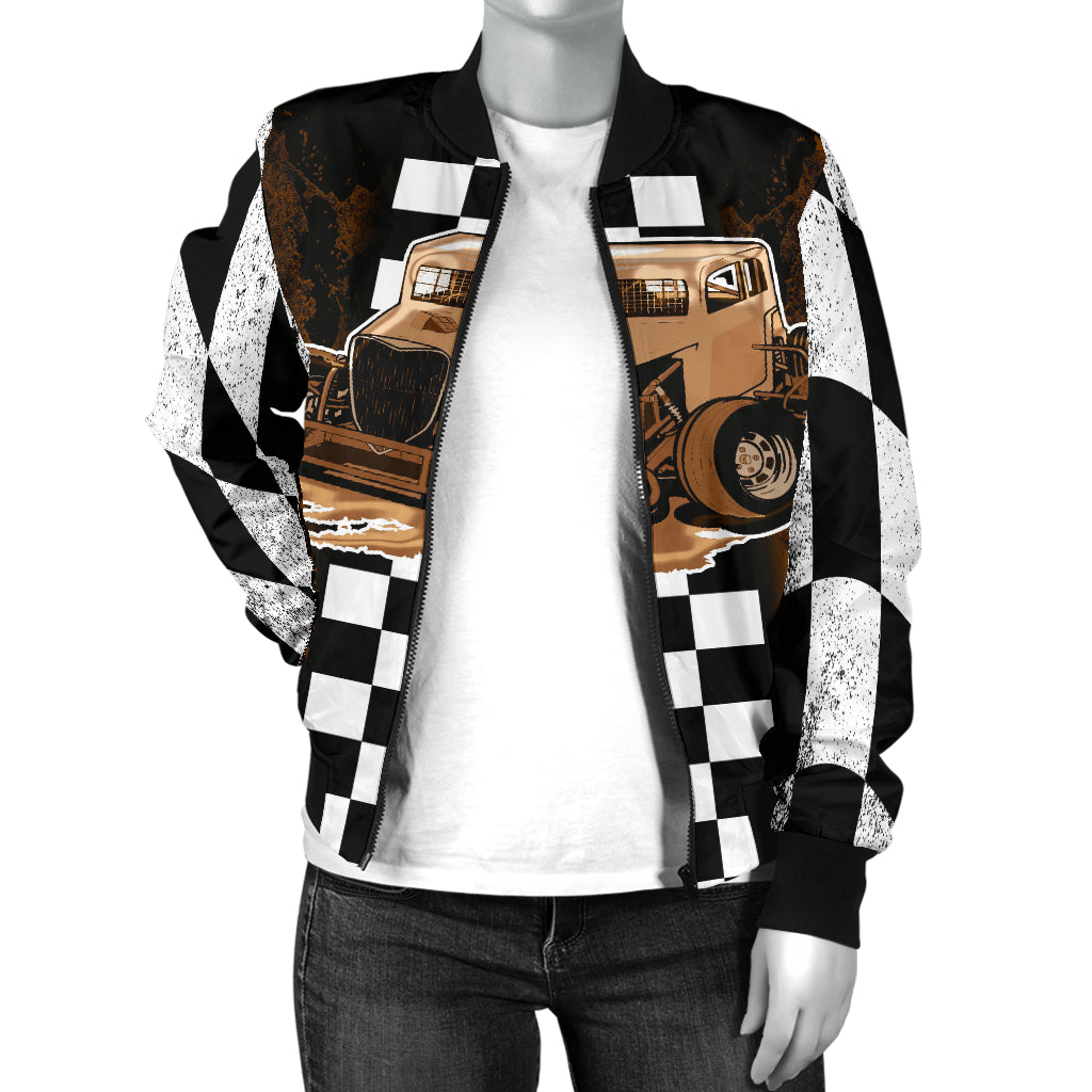 Dwarf Car Racing Women's Bomber Jacket