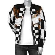 Dirt Track Racing Late Model Women's Bomber Jacket