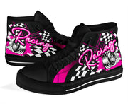 Racing High Top Shoes pink