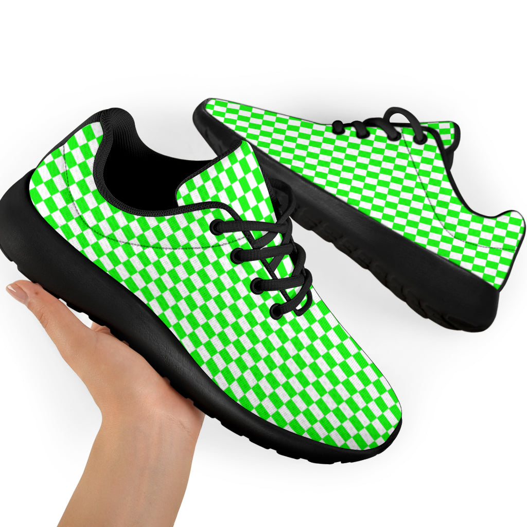 Racing Pistachio Checkered Flag Sneakers Black
