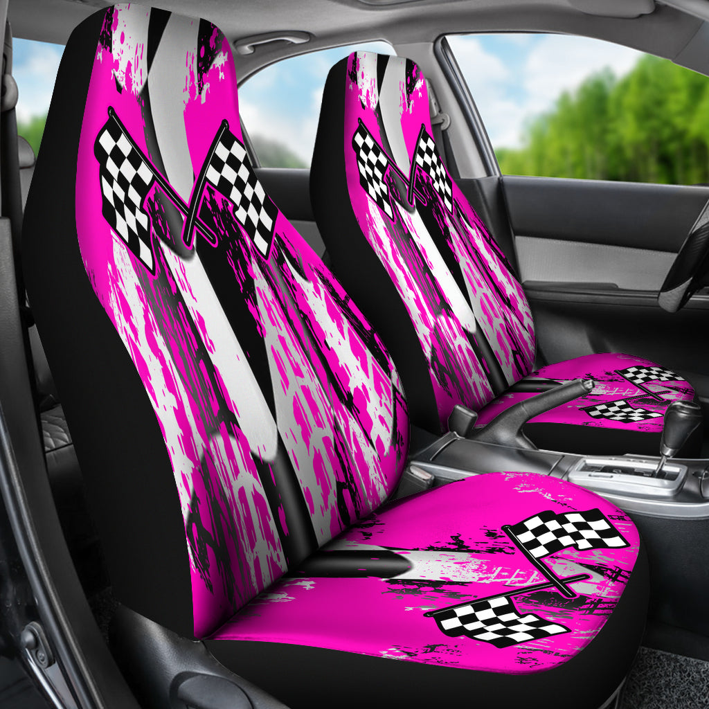 Racing Seat Covers New Pink (Set of 2)