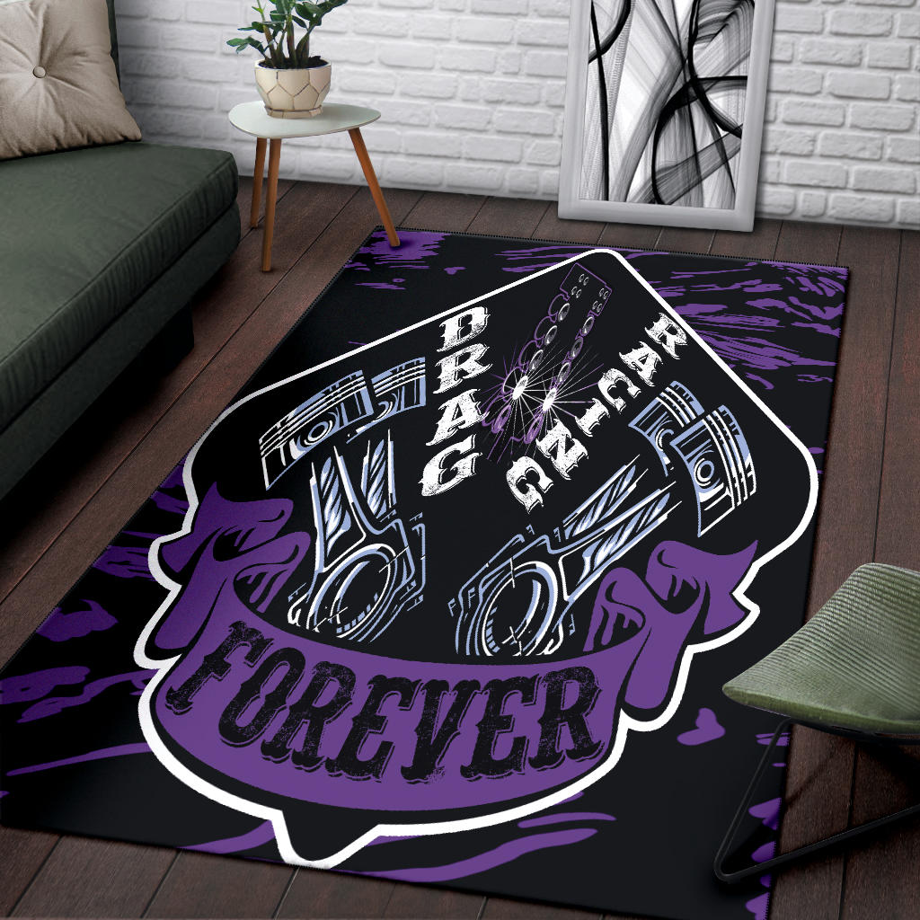 Drag Racing Forever Rug