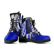 Racing Checkered Boots Blue