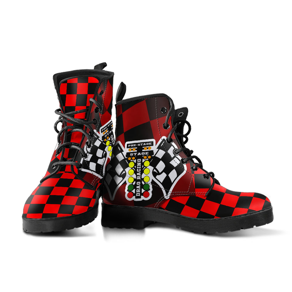 Drag Racing Red Flag Boots