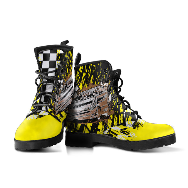 Racing Boots Late Model Yellow