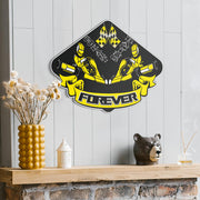 Go-Kart Racing Forever Metal Sign