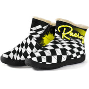 Racing Checkered Cozy Winter Boots