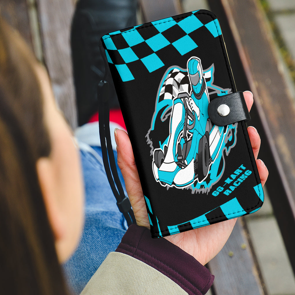 Go Kart Racing wallet phone case