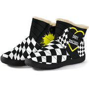 Dirt Racing Heart Cozy Winter Boots