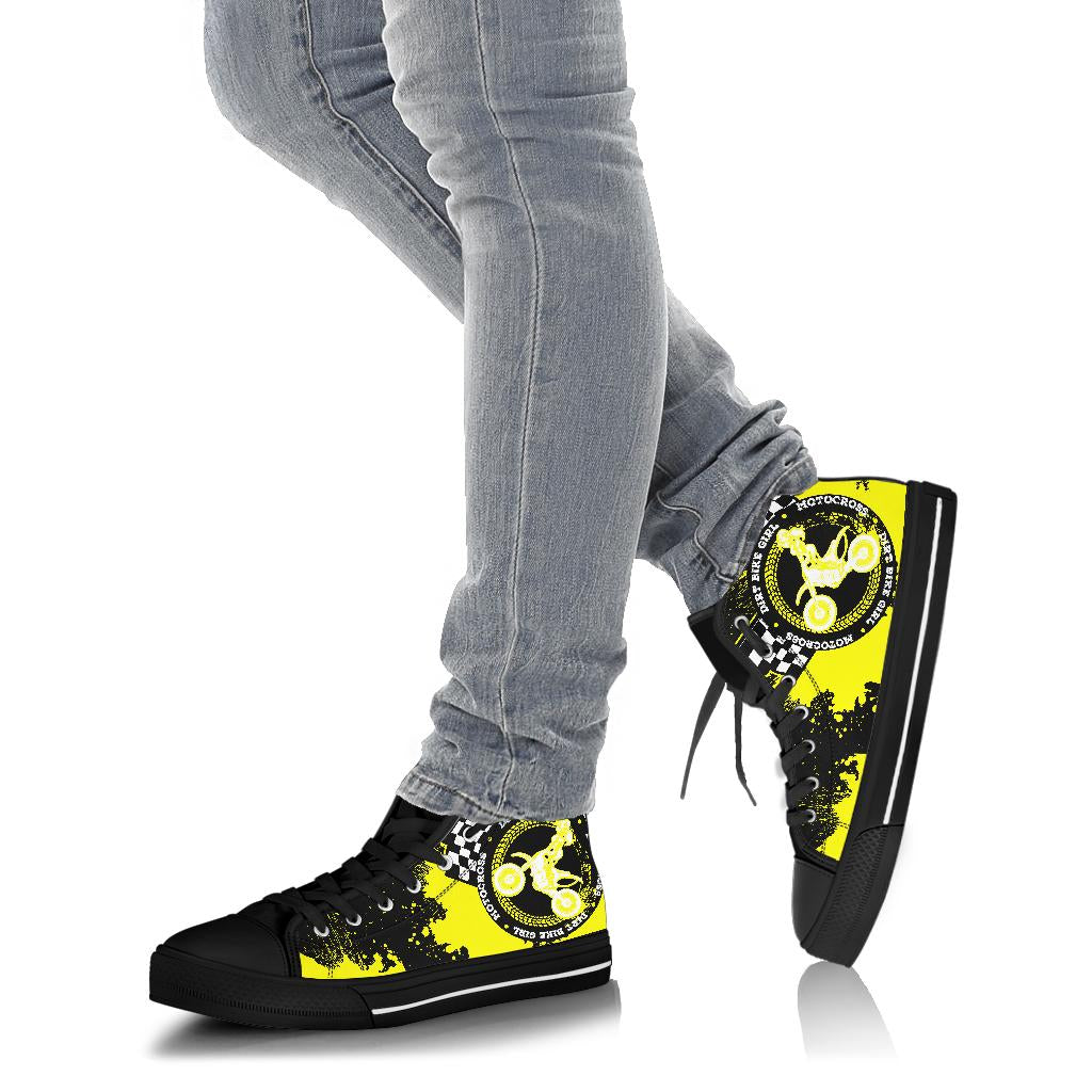 Dirt Bike Girl High Top Shoes